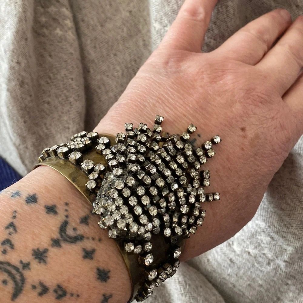 J. Crew Rhinestone Cuff bracelet - Picture 2 of 6